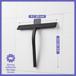 Racleta universala pentru curatare, KincMax, 23 x 21.5 x 1.8 cm, Suport de prindere, Marimea S, Otel, Negru - Img 5