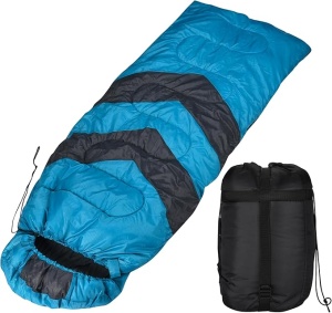 Sac de dormit Effekt Manufaktur, pentru vreme rece, material textil, impermeabil, usor de curatat, 210 x 10 x 75 cm, albastru