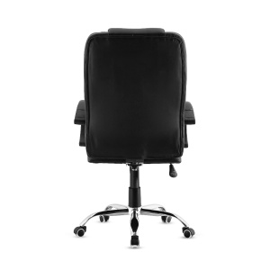 Scaun Birou Kiwari® Lio, Spatar Inalt, Sezut din Piele PU, Reglabil pe Inaltime, Baza Metal Rotativa, Design Executiv Confort Extra, Capacitate 120 kg, Negru - Img 8