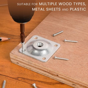 Set 850 de suruburi autofiletante Belle Vous, M2.6–M4, pentru lemn, metal si reparatii, cutie organizatoare, din otel, cap hexagonal si plat, Argintiu - Img 5