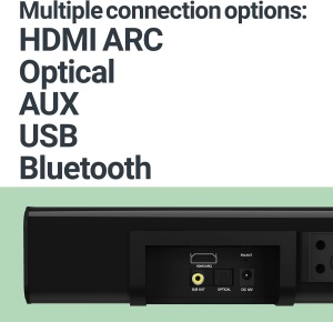 Soundbar Majority, K2, 2.1, Bluetooth, PC, Wireless, AUX, 150 W, negru - Img 4