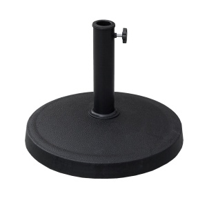 Baza Umbrela Rotunda Kiwari® Gravity, Diametru 44.5 cm x inaltime 33 cm, Rasina sintetica/Otel, Terasa/Gradina, Negru