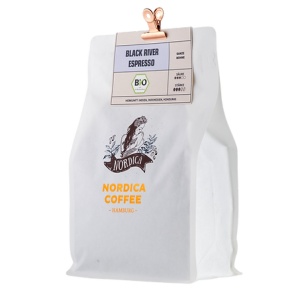 Cafea boabe Nordica Coffee BIO BLACK River ESPRESSO 500g, 09S-1205-4205, RO-ECO-026