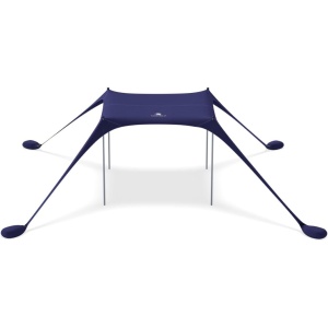 Cort de plaja Sun Ninja, 120 x 80 cm, instalare rapida, protectie UV, 4 stalpi aluminiu, geanta termoizolanta, Albastru