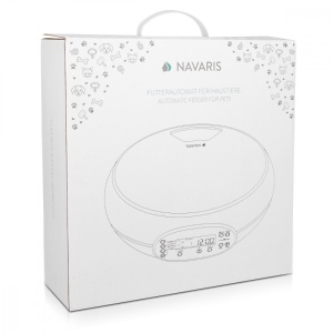 Dispenser automat de mancare pentru animale de companie Navaris, 4 mese/zi, 1.6 l, 51148.02 - Img 8