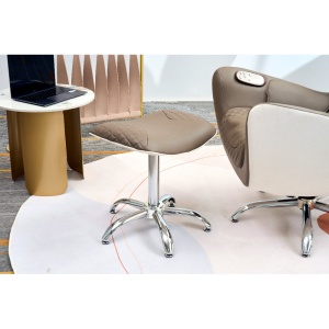 Fotoliu de masaj electric cu taburet, functie de incalzire, masaj 2D, 110 x 68 x 110 cm, maro - Img 2