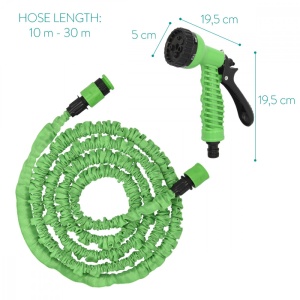 Furtun de gradina extensibil de 30 m Navaris, pistol de pulverizare cu 7 modele, 47275.3 - Img 6