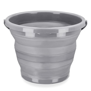 Galeata pliabila din cauciuc termoplastic Navaris, 10 L, Gri, 45985.3.22 - Img 2