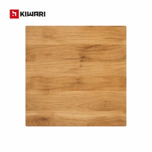 Masuta de cafea Kiwari® Daro, MDF si Metal, 60×60×55 cm, Design Industrial Modern, Stejar & Negru - Img 6