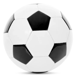 Minge Fotbal Vizari Classico, 32 panouri cusute, butyl, Marimea 4, 64 cm, Alb/Negru