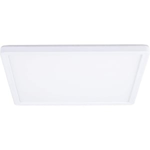 Plafoniera LED Navaris, 18 W, dimabila 3 Trepte, 29x29 cm, 1700 lm, 4000K lumina neutra, iluminare ambientala backlight, Alb