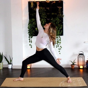 Saltea de yoga Navaris din pluta, 183 x 61 cm, 44764.24 - Img 5