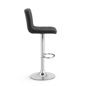 Set 2 Scaune Bar/Bucatarie Kiwari® Lior, Inaltime 59-79 cm, Sezut PU, Spuma si Baza Rotativa Crom, Design Modern Bucatarie/Dining, Capacitate 120 kg, Negru - Img 8