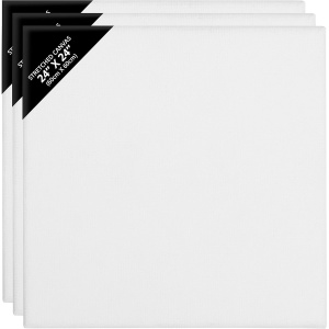 Set 3 panze pentru pictura Kurtzy, 60x60cm, alb, 3mm grosime