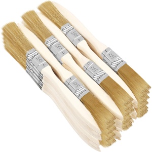 Set 36 de pensule Kurtzy, 12.7 mm, pensule profesionale pentru vopsit si lacuit, maner din lemn, Maro - Img 7