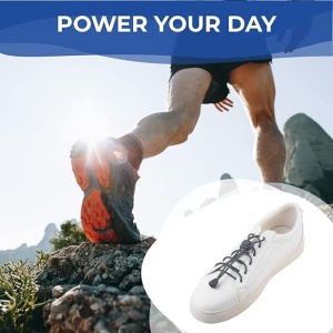 Set 5 sireturi elastice sport EVEREST FITNESS, fara legare, reglabile, universale 118 cm, din nylon, pentru adulti si copii, Gri inchis - Img 3
