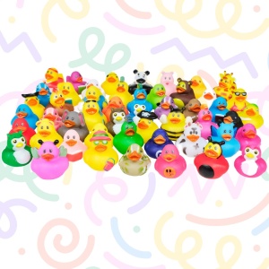 Set 50 ratuste de cauciuc pentru baie, Kicko, multicolor, 5 cm - Img 2