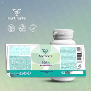 Supliment alimentar pentru slabit GOslim Formula Slabit, Fortiforte, 30 capsule - Img 5
