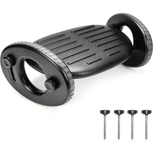 Suport ergonomic pentru picioare, Belle Vous, 40 x 27 x 19 cm, reglabil, antiderapant, Negru