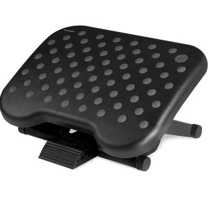 Suport ergonomic pentru picioare reglabil, Navaris, negru, 35x28.5x16.8 cm