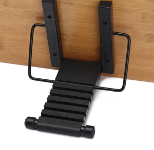 Suport tip stand pentru carti cu retete, H&S, din bambus, reglabil, 34 x 1.1 x 24 cm - Img 5