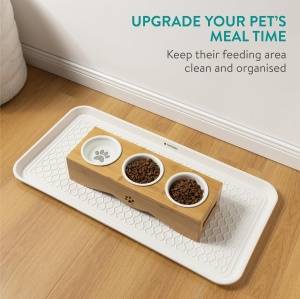 Tava pentru incaltaminte Navaris, set 3, 78×38×3 cm, din plastic, utilizare interior/exterior, Alb - Img 7
