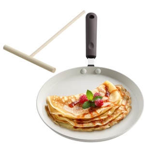 Tigaie pentru clatite, Navaris, aluminiu, 26 cm, alb/negru - Img 2