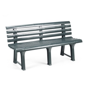 Banca de gradina Orchidea, Progarden, 145 x 49 x 74 cm, polipropilena, Antracit