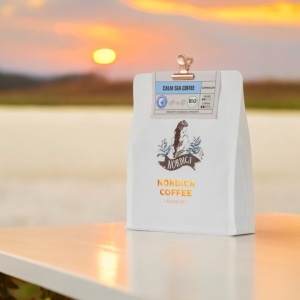 Cafea macinata Nordica Coffee, BIO, CALM SEA COFFEE MILD, 80% Arabica, 20% Robusta, 250g, RO-ECO-026 - Img 3