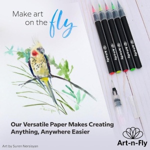 Caiet pentru schite Art-n-Fly, 100 coli, A4, 22.9 x 30.5 cm, 100 g/m, cu spirala, hartie alba - Img 3