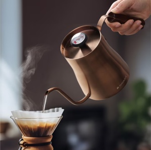 Ceainic gooseneck Navaris, cu termometru, 1000 ml, pentru cafea, 54695.02 - Img 6
