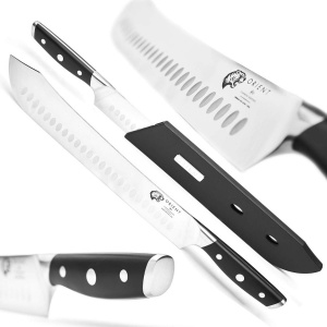 Cutit profesional de macelar, Orient, Carbon Series X50 Ultra+, otel inoxidabil german, 30 cm, negru - Img 2