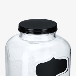 Dozator bauturi Navaris cu suport metalic negru, 5L, cu robinet inox, sticla, 59968.01 - Img 5