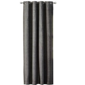 Draperie Elfie Opac cu inele Jemidi, 140 x 245 cm, Gri, Poliester, 55279.19.01