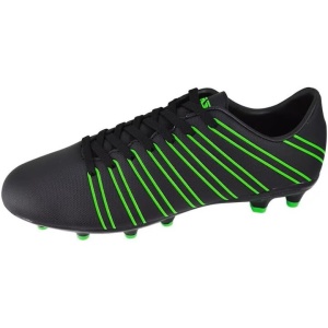 Ghete Fotbal Vizari Madero, cu Crampoane, Usoare, Confort Ridicat, Marime 40,5, Negru/Verde
