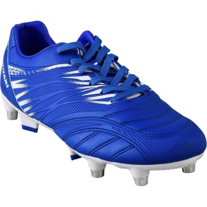 Ghete Fotbal Vizari Valencia, cu Crampoane, pentru Teren Natural, Talpa TPU, Usoare, Confort Ridicat, Marime 38.5, Alb/Albastru - Img 3