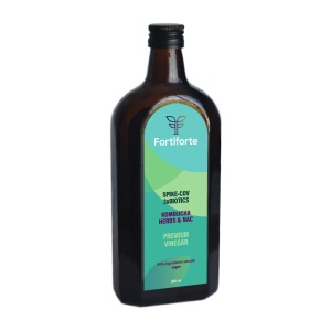 Otet balsamic SPIKE-COV 3xBIOTICS KOMBUCHA, HERBS & NAC PREMIUM VINEGAR, Fortiforte, 500ml