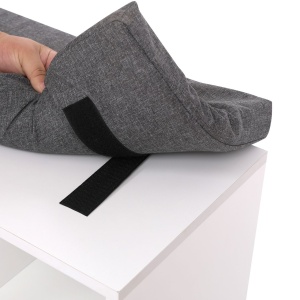 Pantofar, sezut cu perna si 10 compartimente, 102 x 30 x 48, 5 cm, alb - Img 4