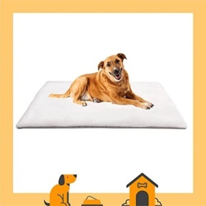 Perna confortabila pentru animale de companie, Vitazoo, 100 x 70 cm, Autoincalzire, Lavabila, Antiderapanta, Alb - Img 3