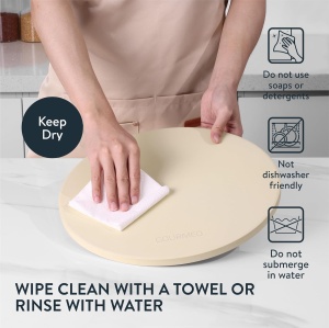 Piatra de pizza, Gourmeo, 35 x 1.5 cm, din ceramica corderita, rotunda, pentru cuptor si gratar - Img 5