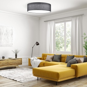 Plafoniera LED Navaris, 22W, cu telecomanda, temperatura si intensitate reglabile, diametru 40 cm, Gri inchis - Img 7