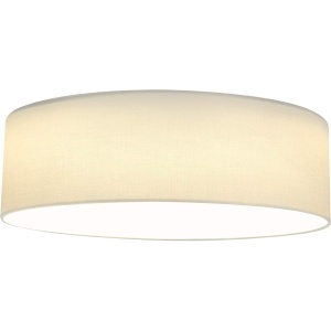 Plafoniera LED Navaris, 22W, temperatura reglabila, abajur textil, diametru 40cm, Alb
