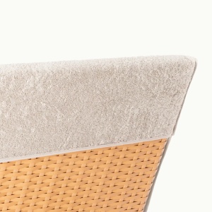 Prosop pentru sezlong Jemidi, 75 x 200 cm, Bej, Bumbac organic, 54889.11 - Img 2