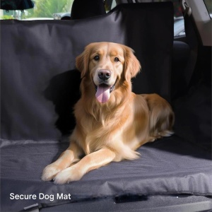Protectie portbagaj auto Pretex, universala, impermeabila si antiderapanta, pentru transport bagaje sau caini, 156 x 103 cm, protectii laterale 70 x 35 cm, Negru - Img 2