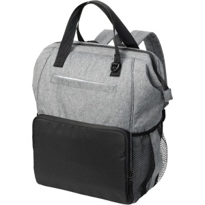 Rucsac Multifunctional Navaris, pentru Scutece, cu Pad pentru Schimbat, Prindere Carucior, 40 x 27 x 15 cm, Gri/Negru
