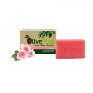 Set 10 sapunuri OlivePlus cu ulei de masline, Aroma de vanilie, Trandafir, Iasomie, Lavanda, Body scrub, Natural, Musetel, Portocala, Tea tree, Aloe vera, 10 x 100g - Img 3