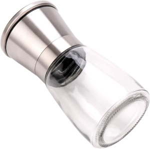 Set 2 rasnite H&S, sare/piper, inox/sticla, 14.5x7.7 cm - Img 2