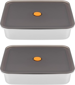 Set 2 Tavi de marinat Navaris cu capac, 23.5x19 cm, sigilare ermetica, 56044.01 - Img 2