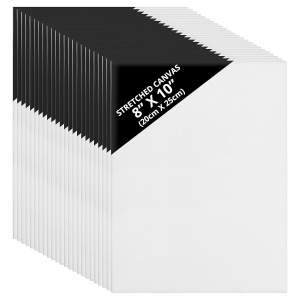 Set 24 panze pentru pictura Kurtzy, 20x25cm, alb, 3mm grosime