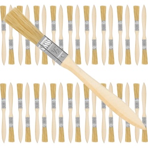 Set 36 de pensule Kurtzy, 12.7 mm, pensule profesionale pentru vopsit si lacuit, maner din lemn, Maro